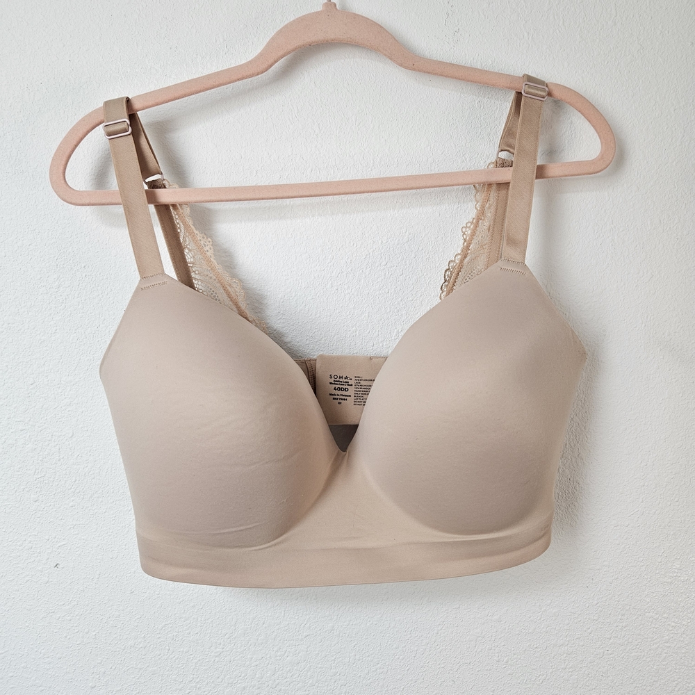 Soma Enbliss Luxe Wireless Lace J Hook Bra Size 40DD